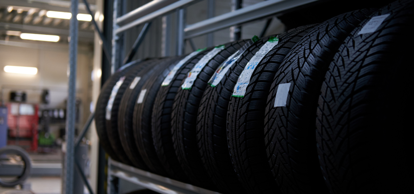 Tyres stacked up - Tyres Southmead